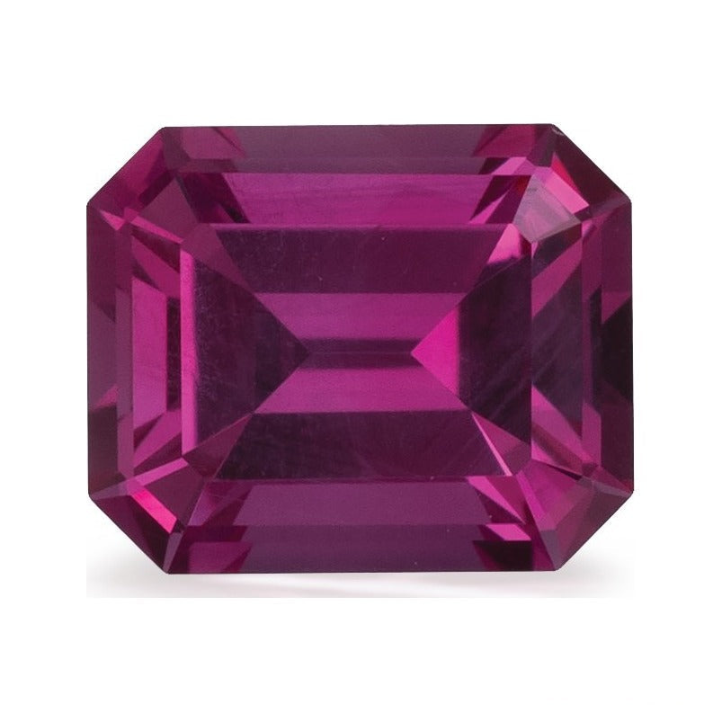 0.71 ct natural pink sapphire from Mozambique, emerald cut | Sapphire Row · cut7