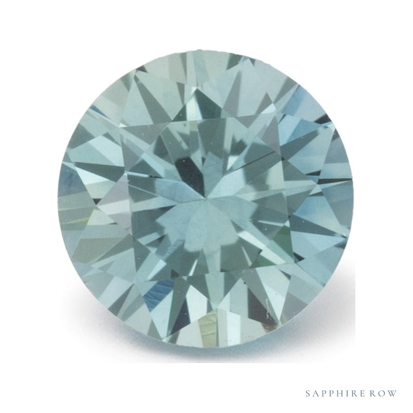 0.71 ct natural blue sapphire from Montana, round cut | Sapphire Row · cut7