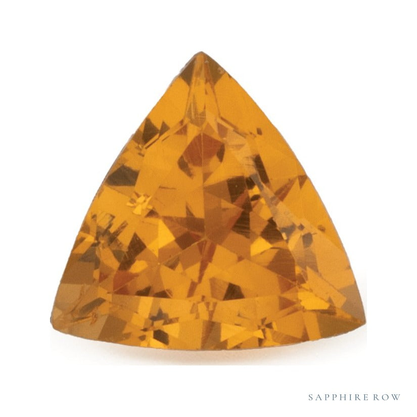 0.70 ct natural orange spessartite garnet from Nigeria, trillion cut | Sapphire Row · cut7