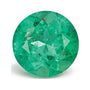 0.67 ct natural green emerald from Zambia, round cut | Sapphire Row · cut7