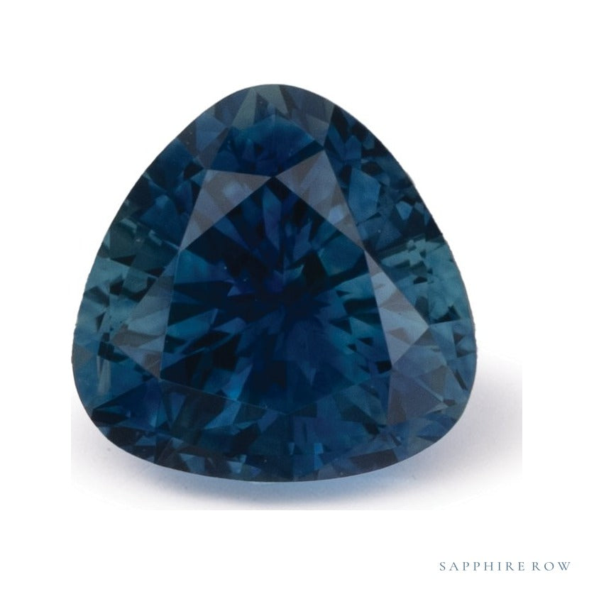 0.66 ct natural blue sapphire from United States, trillion cut | Sapphire Row · cut7