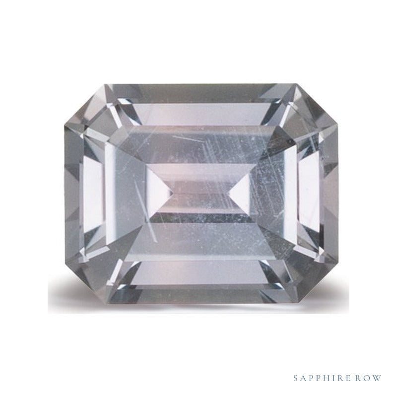 0.65 ct natural pink sapphire from United States, emerald cut | Sapphire Row · cut7