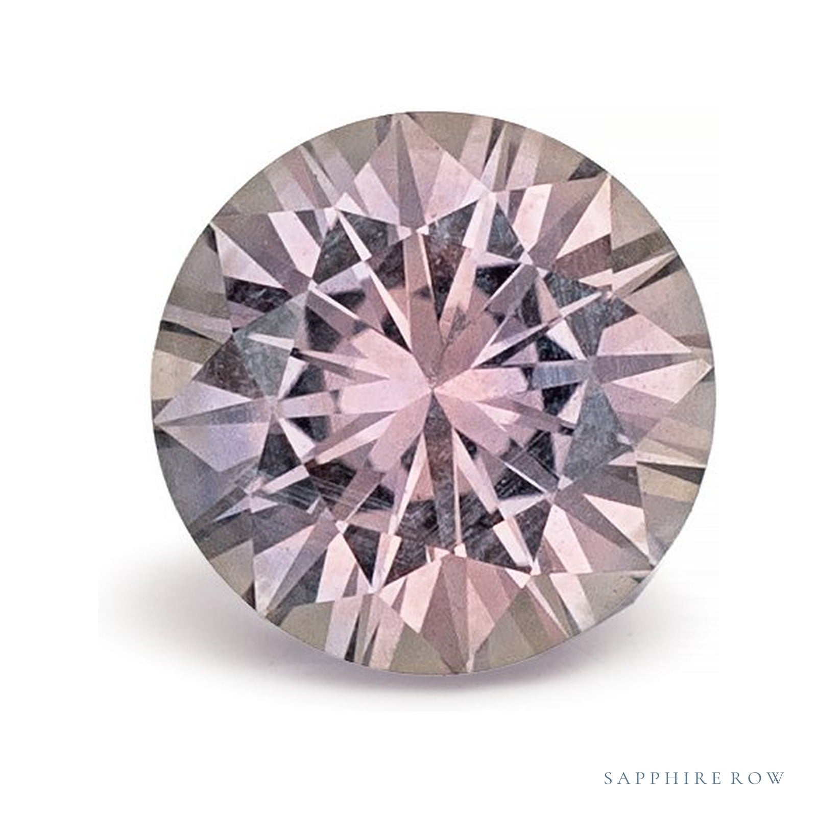 0.65 ct natural pink sapphire from United States, round cut | Sapphire Row · cut4