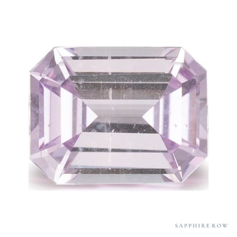0.59 ct natural pink sapphire from United States, emerald cut | Sapphire Row · cut7