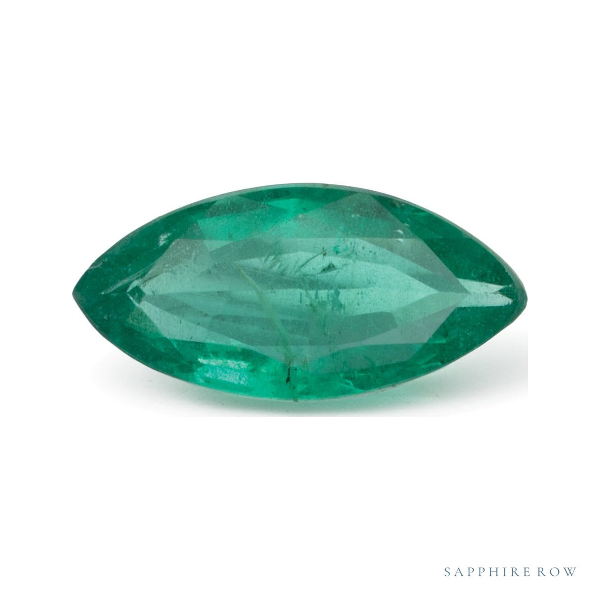 0.54 ct natural green emerald from Brazil, marquise cut | Sapphire Row · cut7
