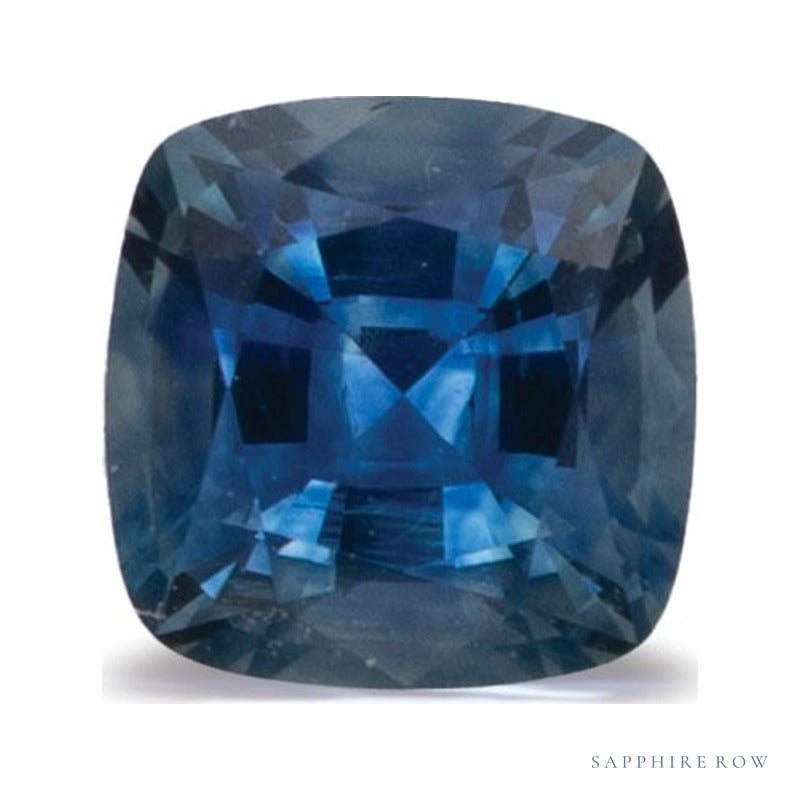 0.53 ct natural blue sapphire from United States, cushion cut | Sapphire Row · cut7