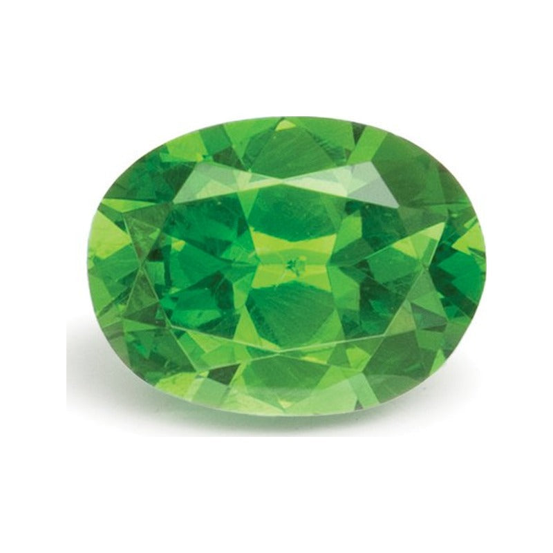 0.52 ct natural demantoid garnet, oval cut | Sapphire Row · cut7