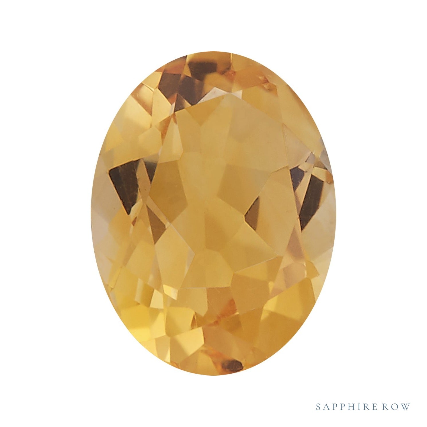 8x6 mm natural orange citrine, oval cut | Sapphire Row · cut4 · cut5