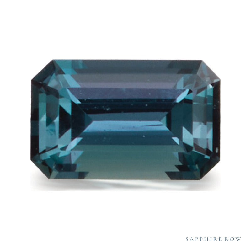 0.20 ct natural color-change alexandrite from Brazil, emerald cut | Sapphire Row · cut7