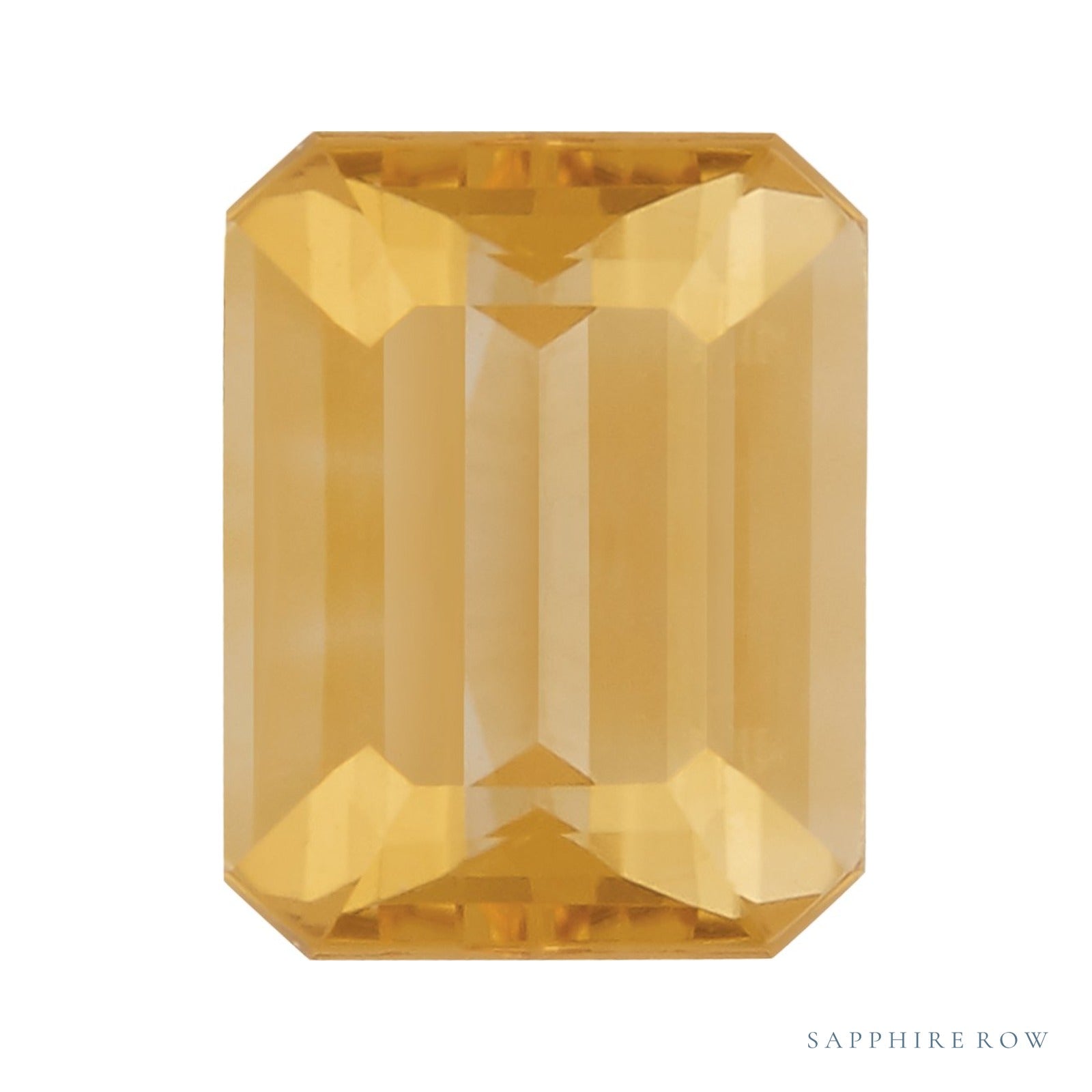 7x5 mm natural orange citrine, emerald cut | Sapphire Row · cut4