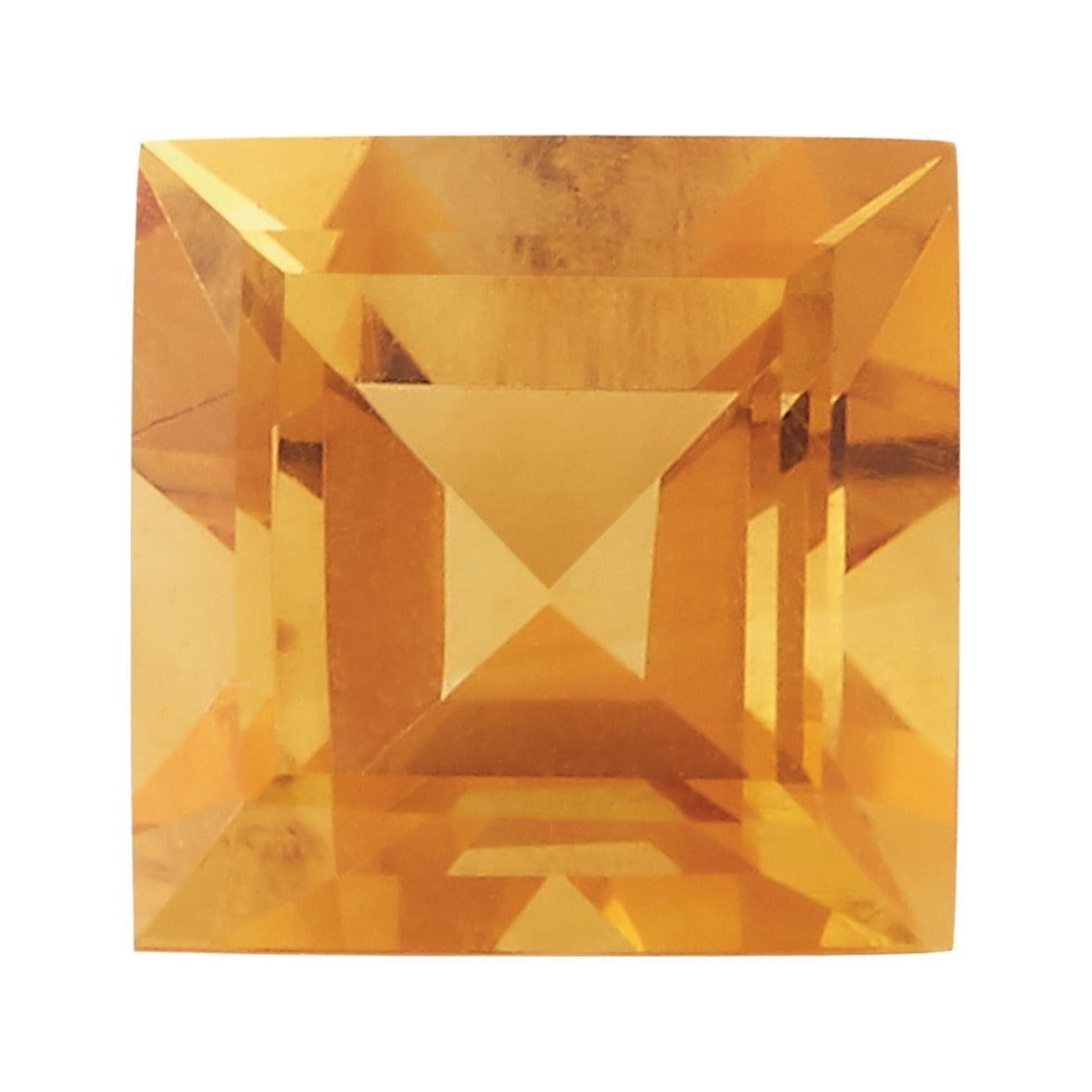 5 mm natural orange citrine, square cut | Sapphire Row · cut7