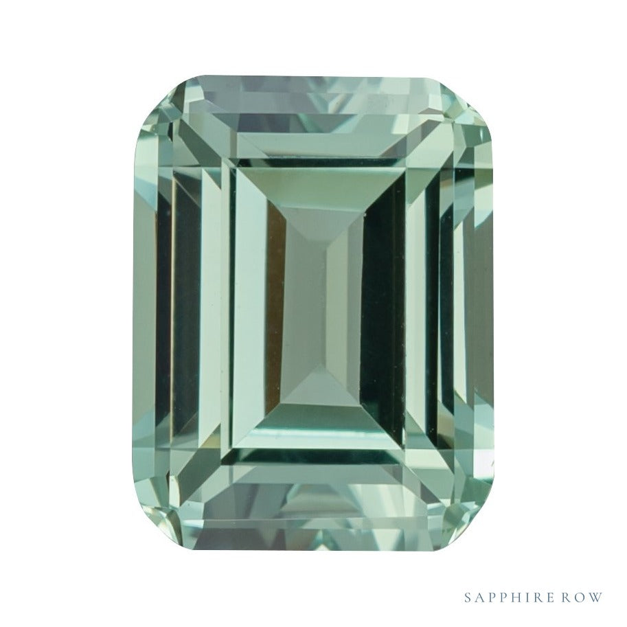 5x3 mm lab-grown green sapphire, emerald cut | Sapphire Row · cut6