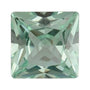 2.5 mm lab-grown green sapphire, square cut | Sapphire Row · cut7