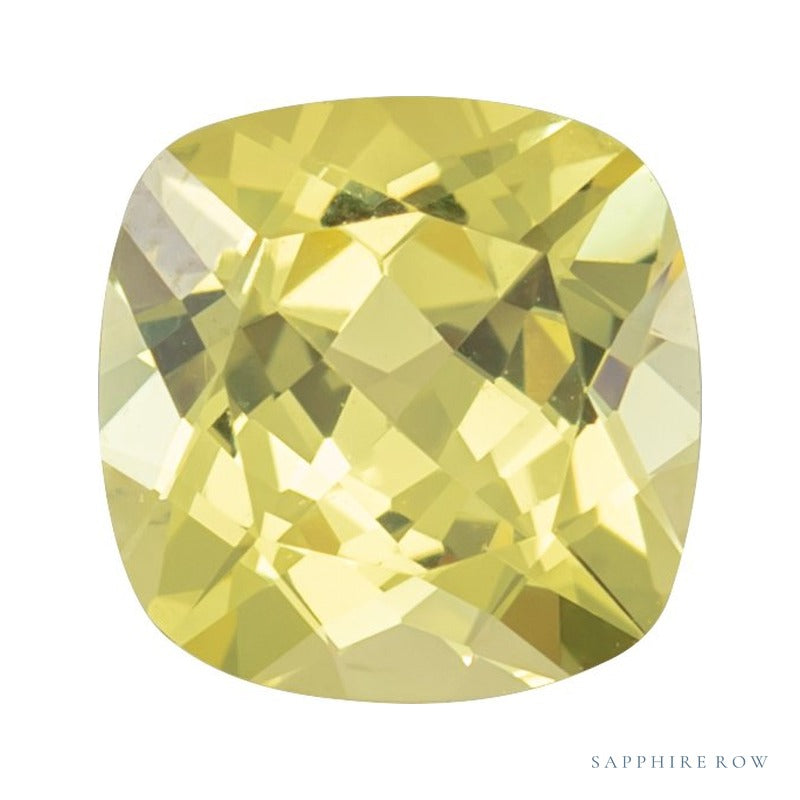 4 mm lab-grown yellow sapphire, cushion cut | Sapphire Row · cut6