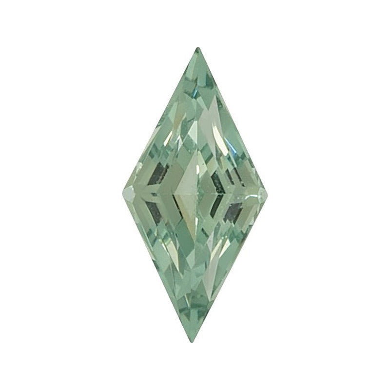 9x4.5 mm lab-grown green sapphire, lozenge cut | Sapphire Row · cut7