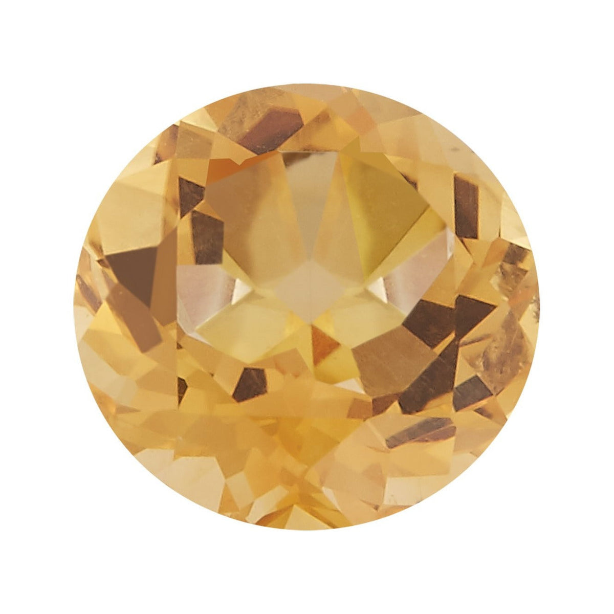 5.5 mm natural orange citrine, round cut | Sapphire Row · cut7