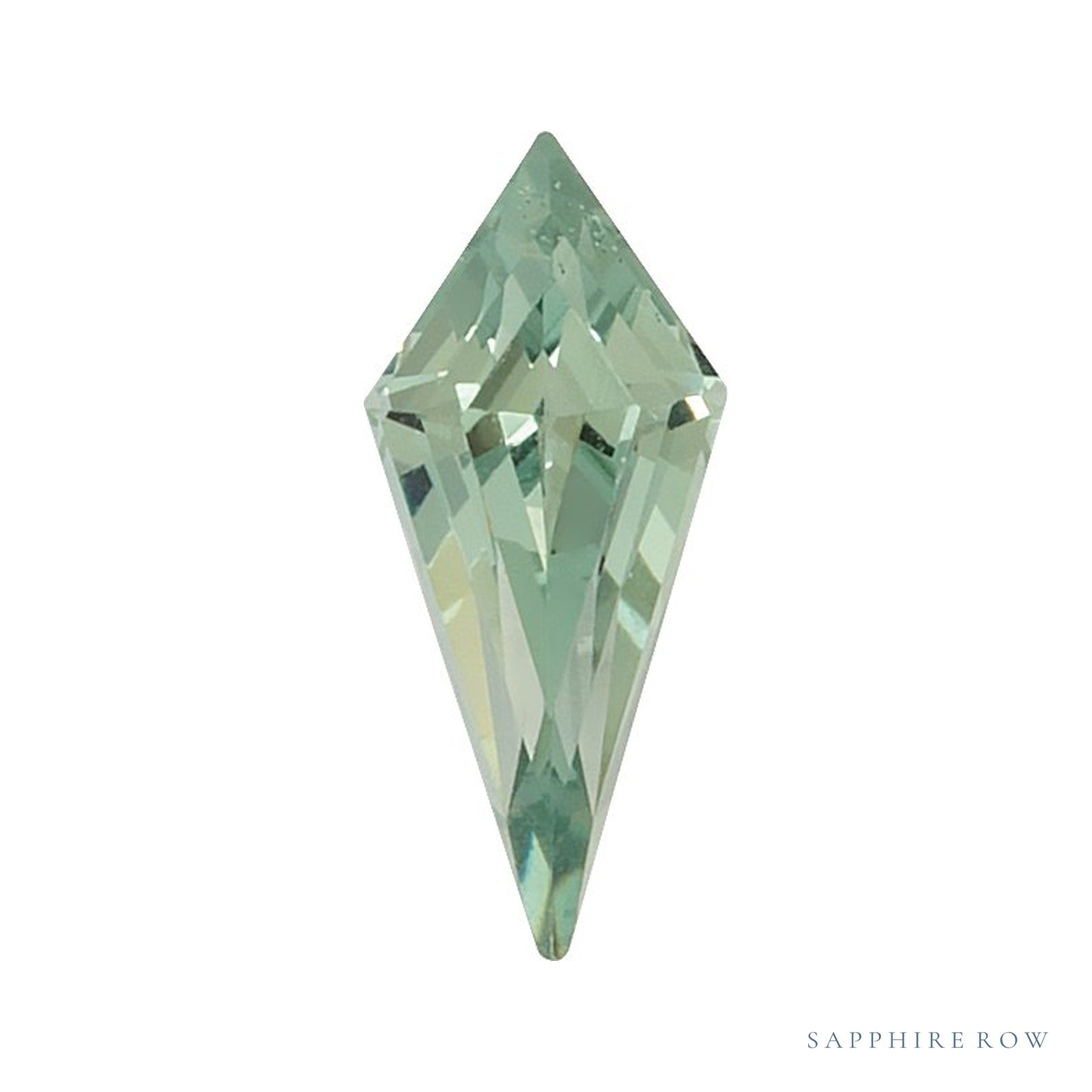 7x3 mm lab-grown green sapphire, kite cut | Sapphire Row · cut4