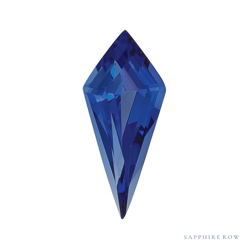 11x5 mm lab-grown blue sapphire, kite cut | Sapphire Row · cut7