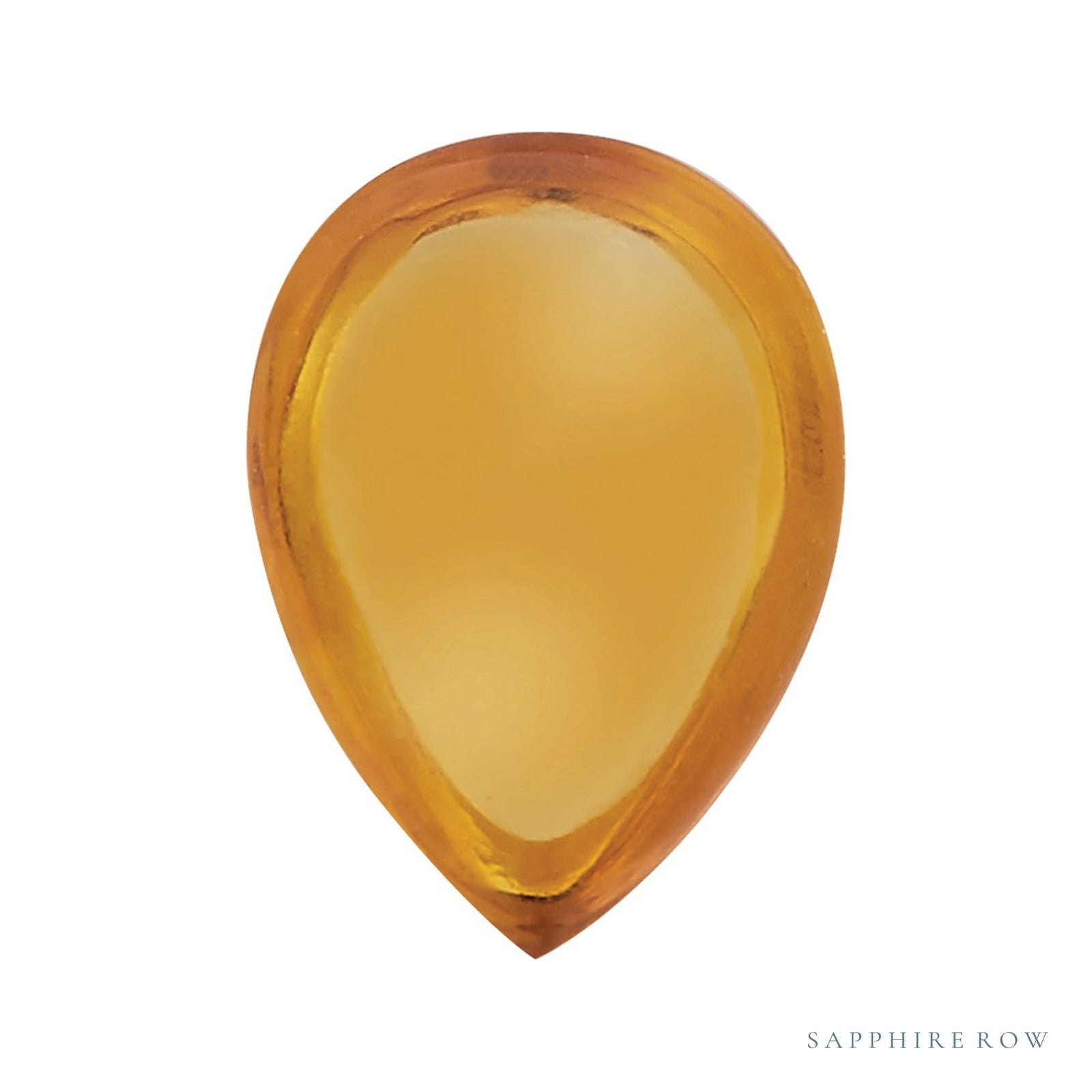 7x5 mm natural orange citrine, pear cut | Sapphire Row · cut4