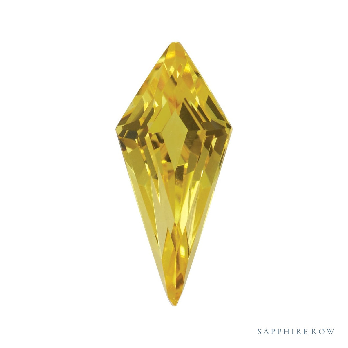 8x3.5 mm lab-grown yellow sapphire, kite cut | Sapphire Row · cut7