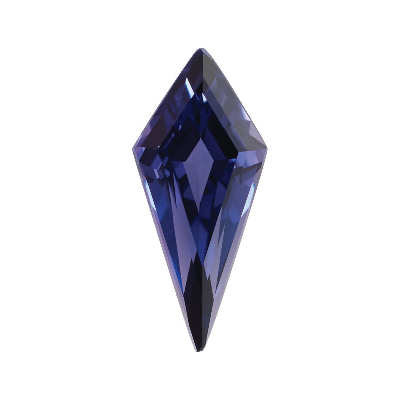 8x3.5 mm lab-grown purple sapphire, kite cut | Sapphire Row · cut7