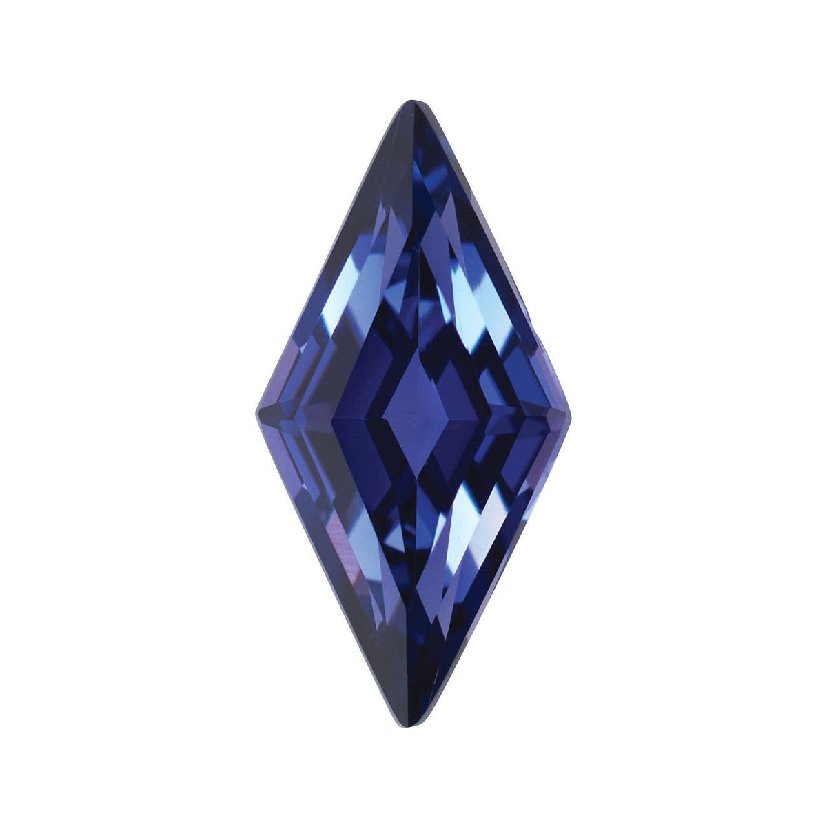 10x5 mm lab-grown purple sapphire, lozenge cut | Sapphire Row · cut7