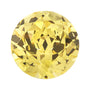 10.5 mm lab-grown yellow sapphire, round cut | Sapphire Row · cut7