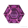 8 mm lab-grown pink sapphire, hexagon cut | Sapphire Row · cut4