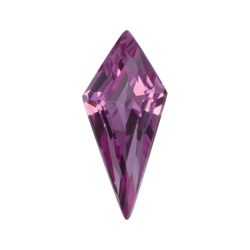 8x3.5 mm lab-grown pink sapphire, kite cut | Sapphire Row · cut7