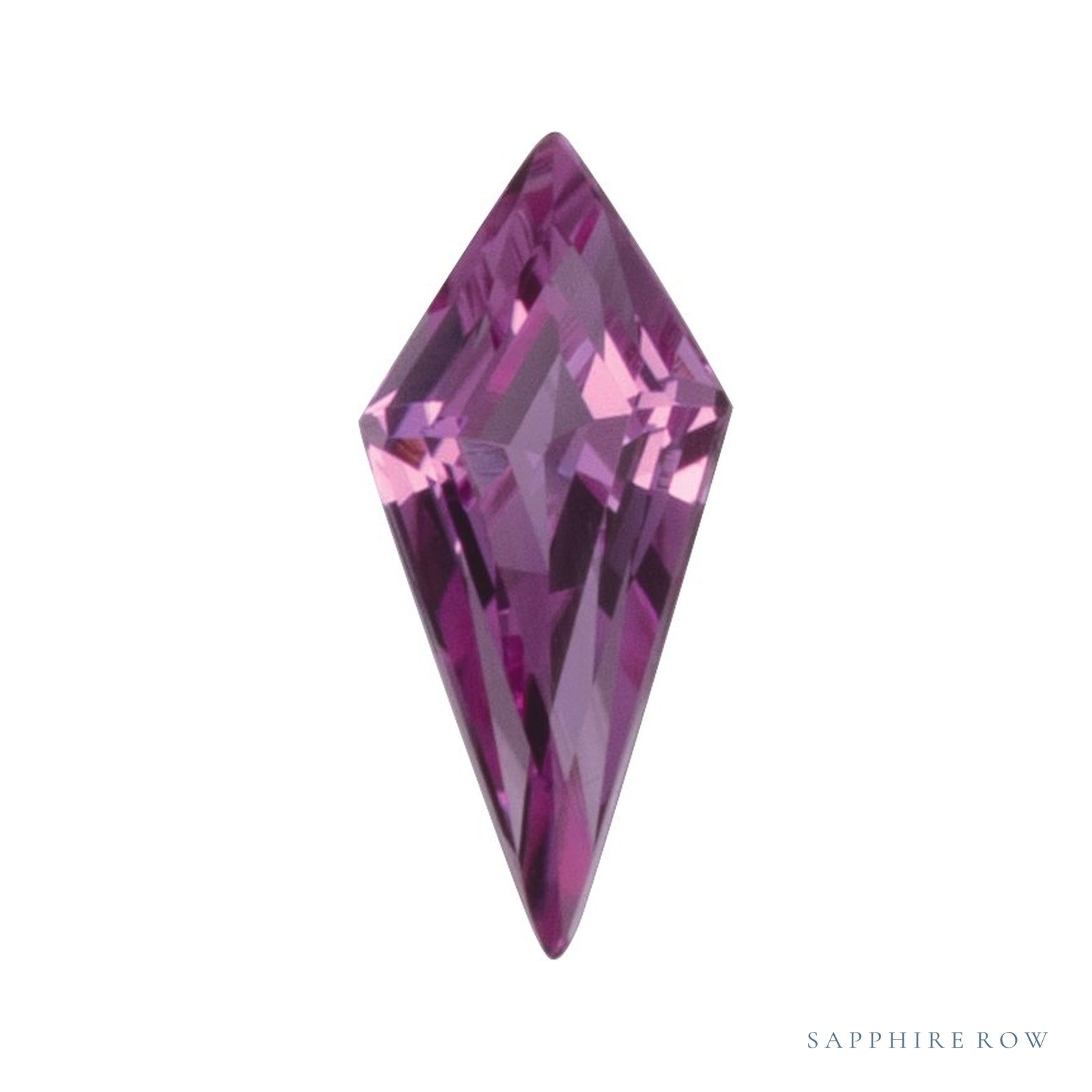 10x4.5 mm lab-grown pink sapphire, kite cut | Sapphire Row · cut4