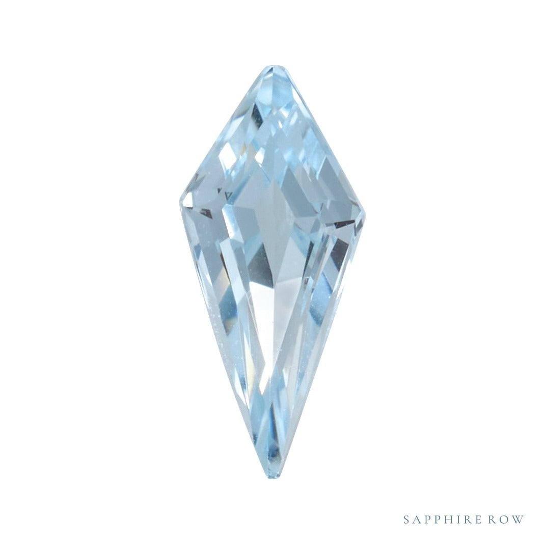 8x3.5 mm lab-grown aqua sapphire, kite cut | Sapphire Row · cut7