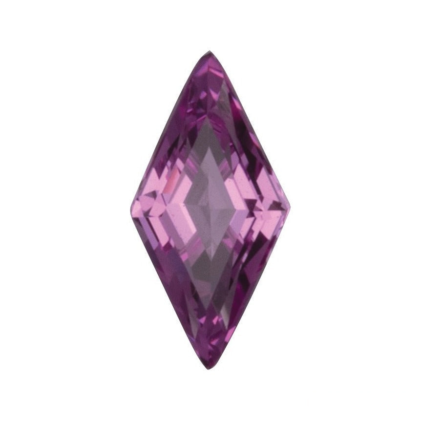 10x5 mm lab-grown pink sapphire, lozenge cut | Sapphire Row · cut7