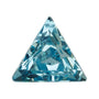 6 mm lab-grown aqua sapphire, triangle cut | Sapphire Row · cut7