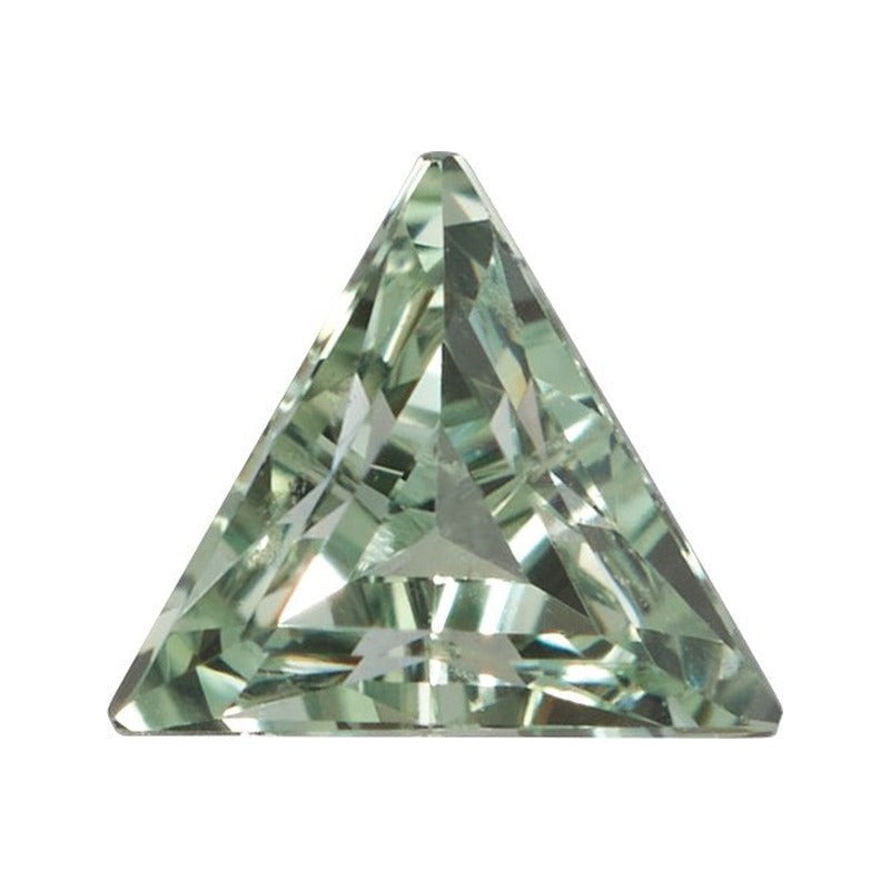 3 mm lab-grown green sapphire, triangle cut | Sapphire Row · cut7