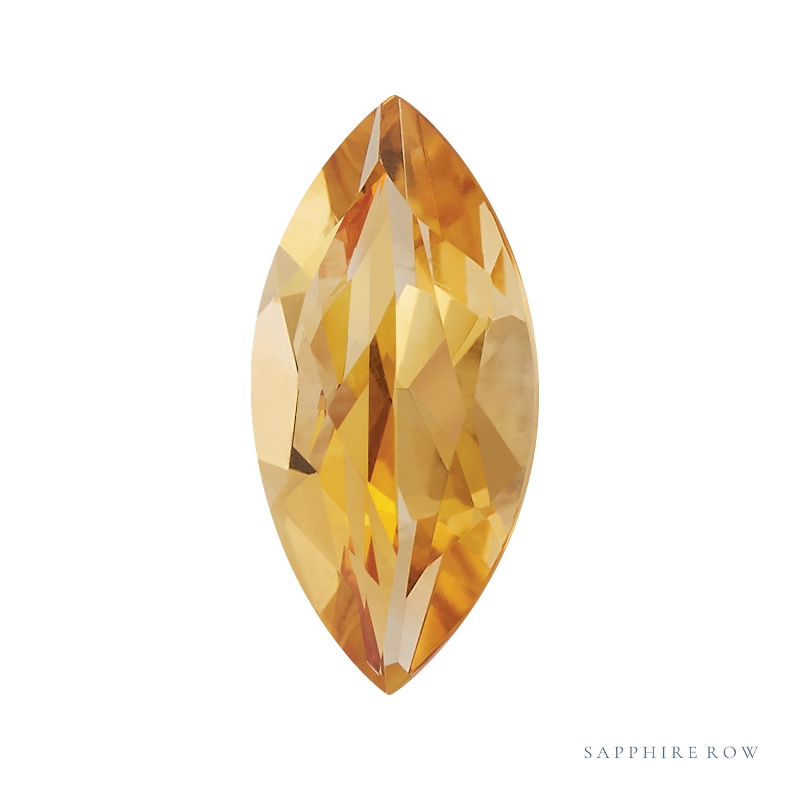 4x2 mm natural orange citrine, marquise cut | Sapphire Row · cut4