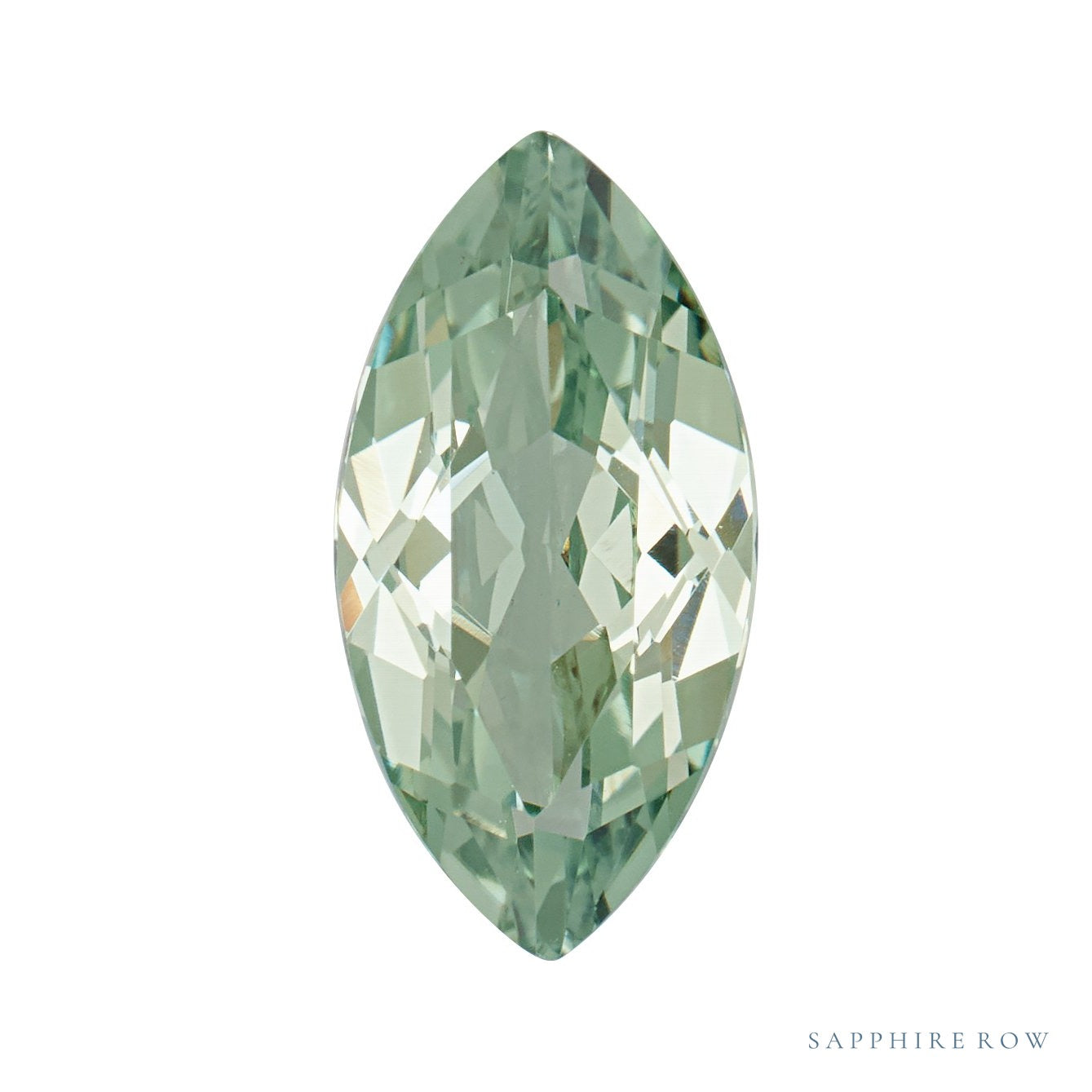 5x3 mm lab-grown green sapphire, marquise cut | Sapphire Row · cut7