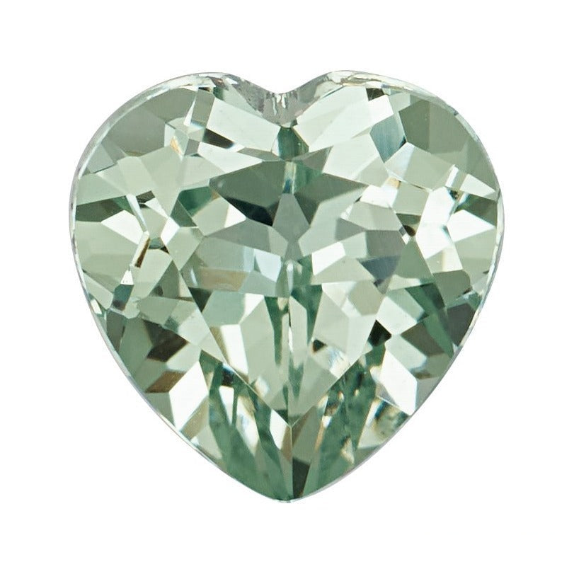 3 mm lab-grown green sapphire, heart cut | Sapphire Row · cut7