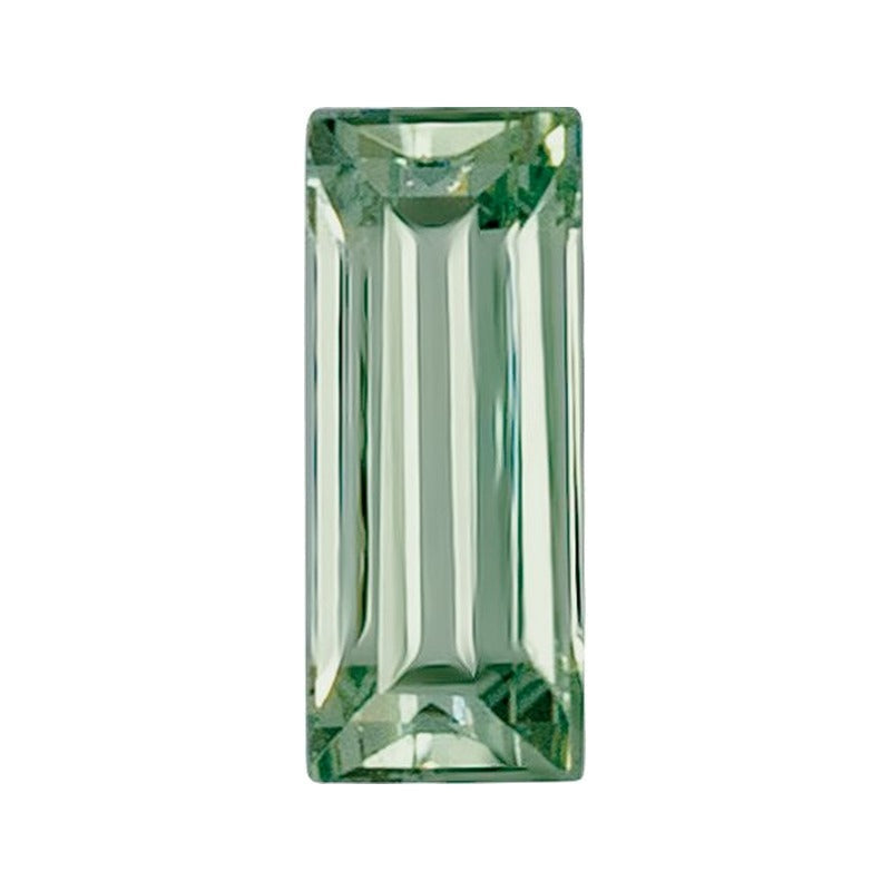3x2 mm lab-grown green sapphire, straight baguette cut | Sapphire Row · cut7