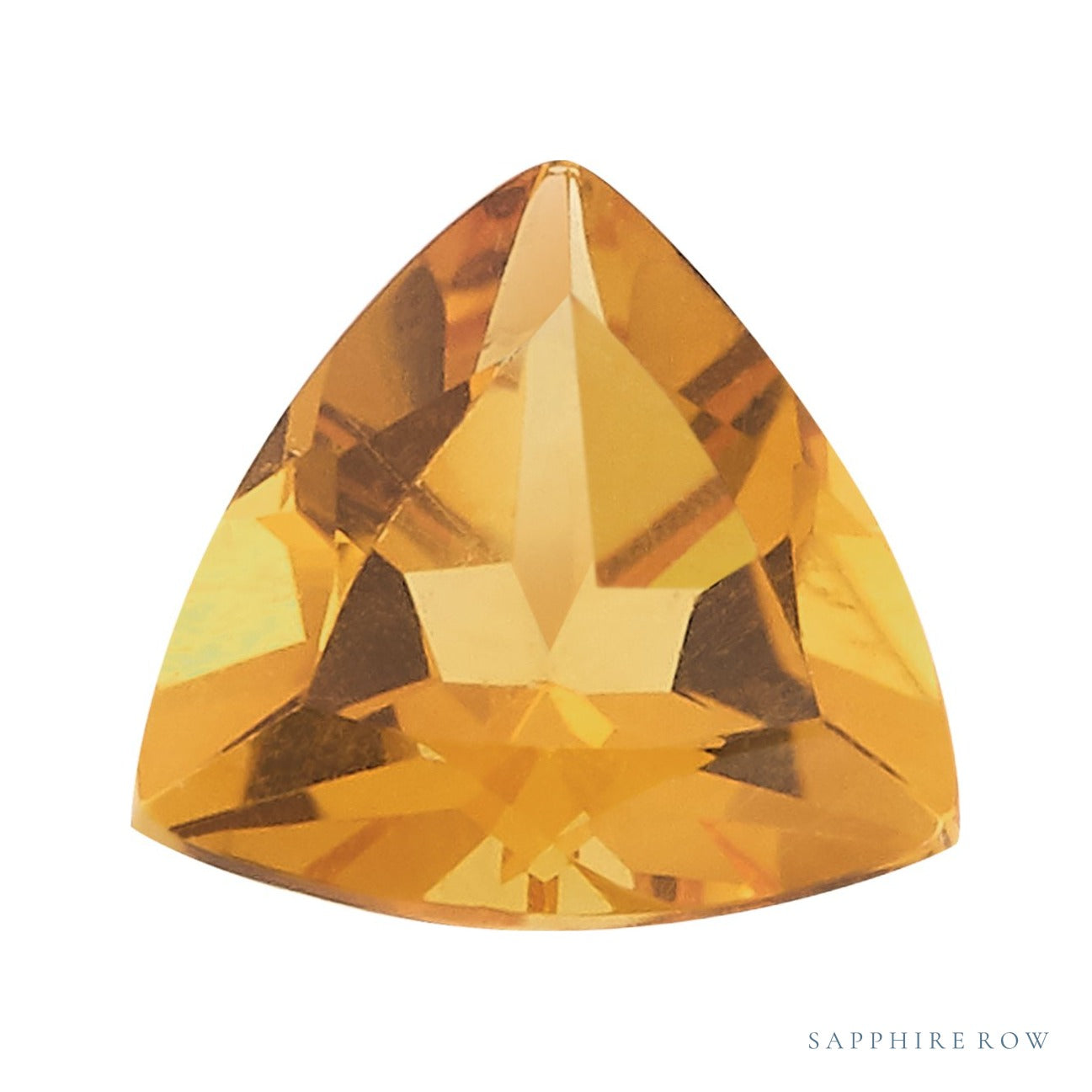 6 mm natural orange citrine, trillion cut | Sapphire Row · cut4 · cut5