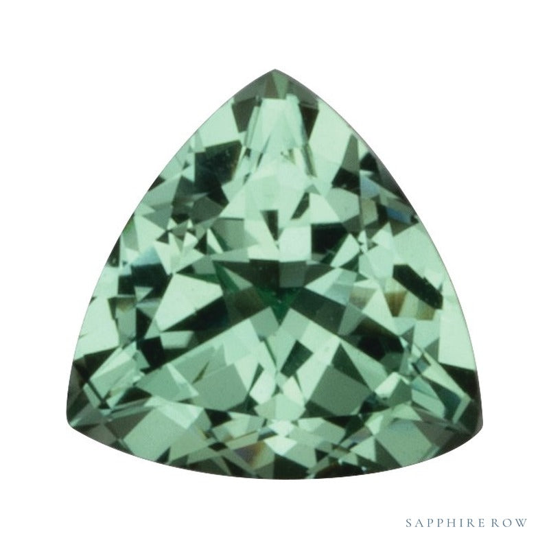 3 mm lab-grown green sapphire, trillion cut | Sapphire Row · cut7