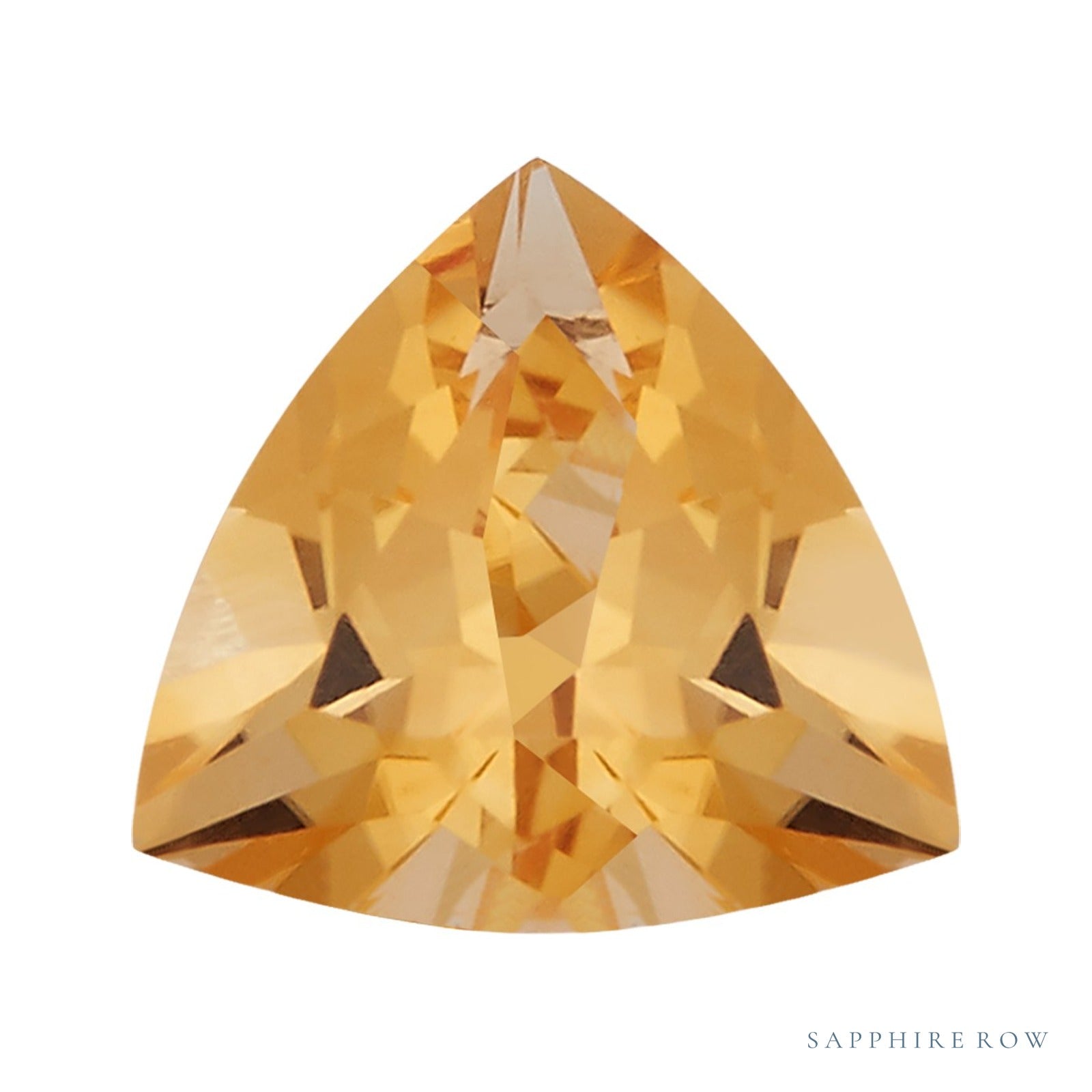 6 mm natural orange citrine, trillion cut | Sapphire Row · cut4
