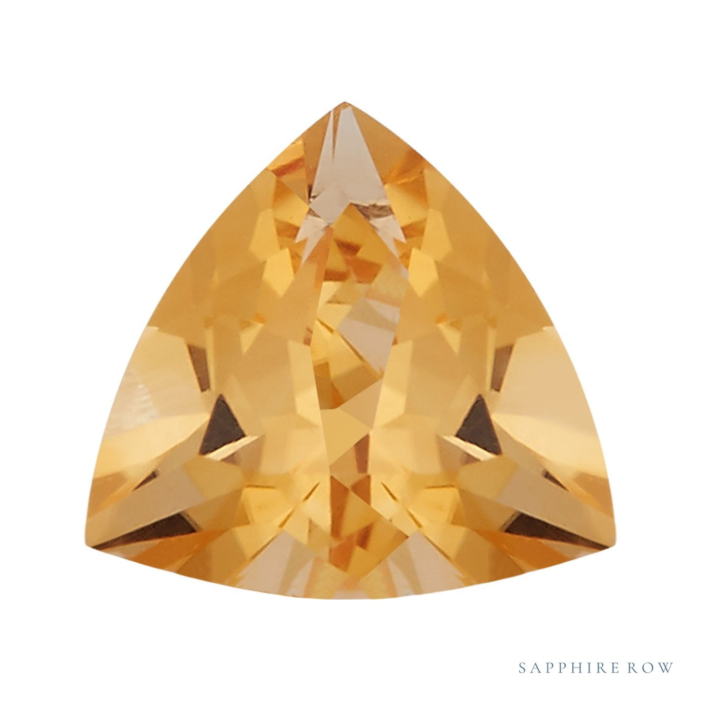 6 mm natural orange citrine, trillion cut | Sapphire Row · cut7