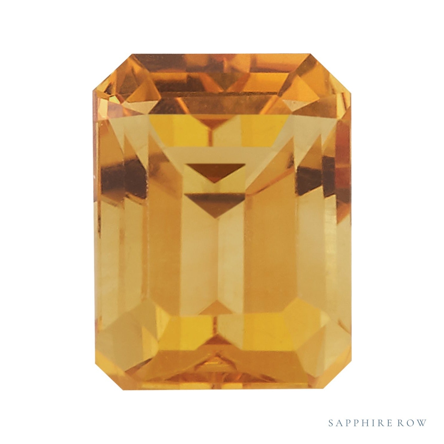 6x4 mm natural orange citrine, emerald cut | Sapphire Row · cut4 · cut5