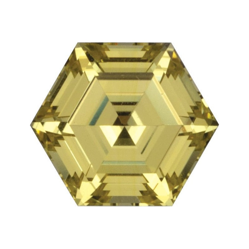 5 mm lab-grown yellow sapphire, hexagon cut | Sapphire Row · cut7