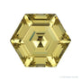 6 mm lab-grown yellow sapphire, hexagon cut | Sapphire Row · cut7