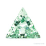 6 mm lab-grown mint green sapphire, triangle cut | Sapphire Row · cut4
