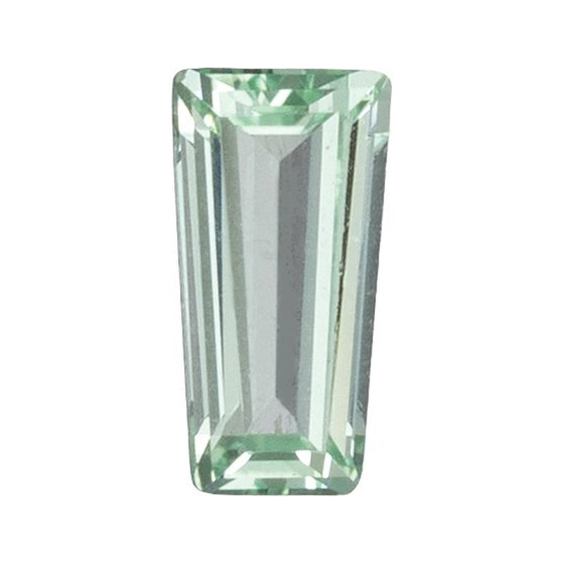 2x1.5 mm lab-grown mint green sapphire, tapered baguette cut | Sapphire Row · cut7