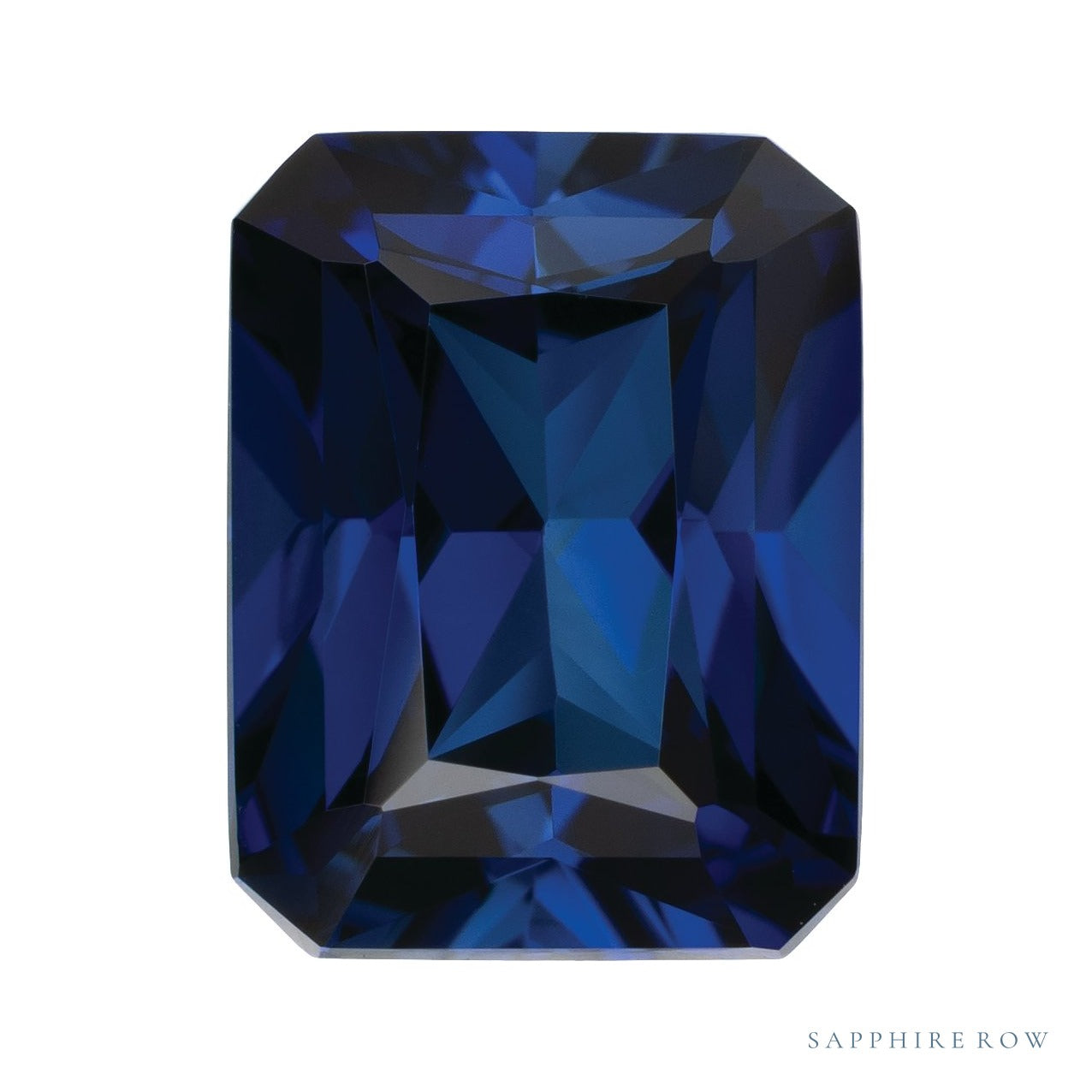 9x7 mm lab-grown blue sapphire, radiant cut | Sapphire Row · cut7
