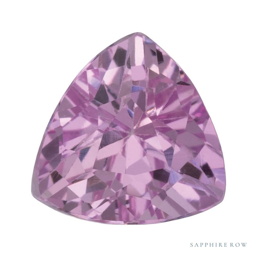 6 mm lab-grown pink sapphire, trillion cut | Sapphire Row · cut7