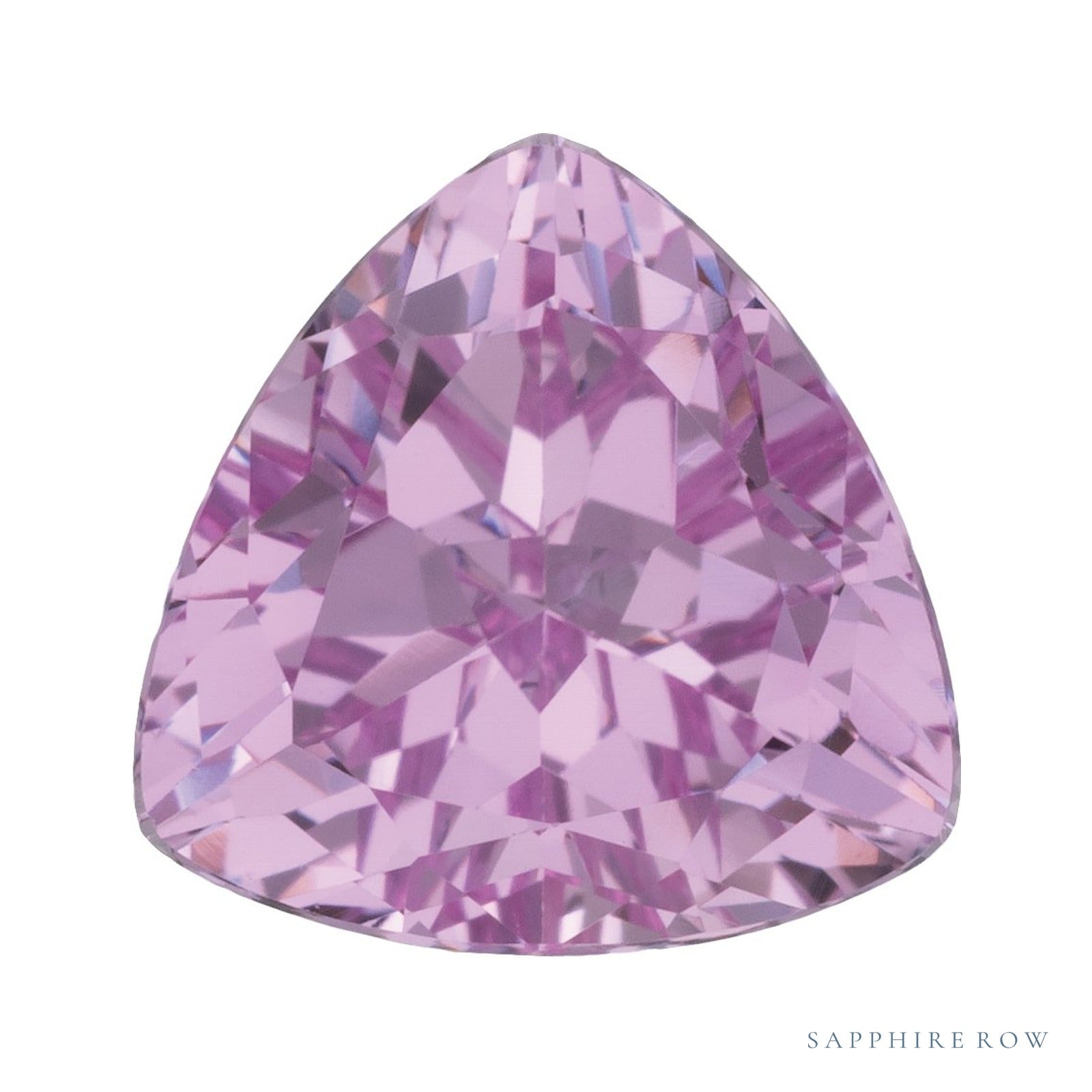 8 mm lab-grown pink sapphire, trillion cut | Sapphire Row · cut4